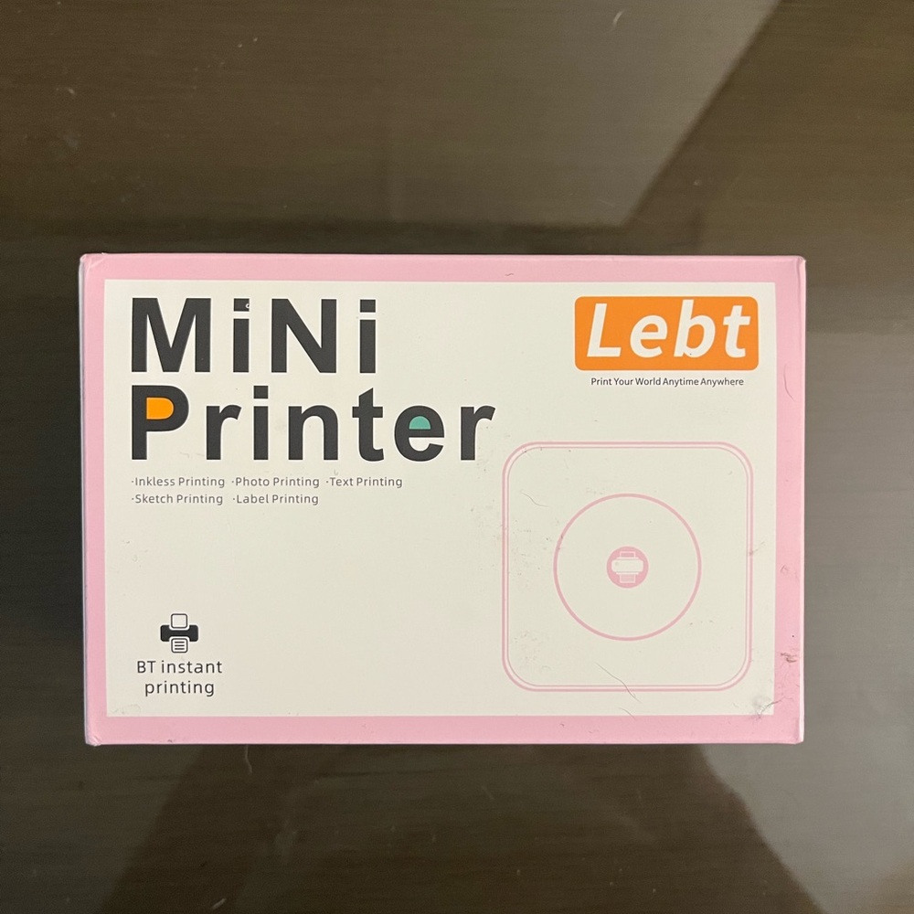 Lebt Mini Printer in Pink